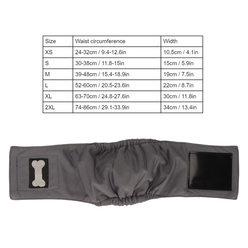 Male Dog Belly Wrap Leakproof Strong Water Absorption Breathable Comfortable