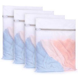 3Pcs Durable Fine Mesh Laundry Bags for Delicates 16 x 20 Inches (3, Large)