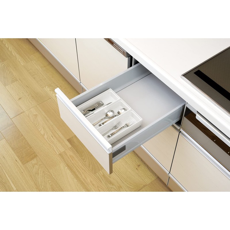 Richell Totono N Cutlery Pocket for Drawers, Mini, White