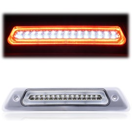 GRAND ORANGE LED 3rd Third Brake Light Compatible With 2009-2014 Ford F150 High Mount Rear Brake Stop Light Cargo Lamp High Mount Light Chrome Housing Clear Lens AL3Z13A613E