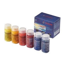 STOCKMAR ST43041 Watercolor Paints, Transparent Paints, Three Primary Colors, Set of 6 Colors, For Kids, Drawing, Gift, Safe Paint, Color Education