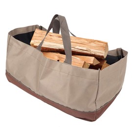 Locadence Log Tote Bag, Large Capacity Water Resistant Oxford Cloth Firewood Carrier Log Holder, Portable Twigs Branch Storage Bag for Camping