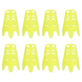 PATIKIL Golf Simulator Tees, 8 Pack Plastic Golf Tees Mat Practice Training for Outdoor Indoor Winter Turf Driving Range, Yellow