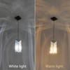 FDPBY Black Pendant Lighting Modern Pendant Light, Mini Crystal Chandeliers,Adjustable