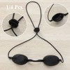 FOMIYES Light Goggles 4pcs Safety Tanning Goggles Flexible Eye Patch
