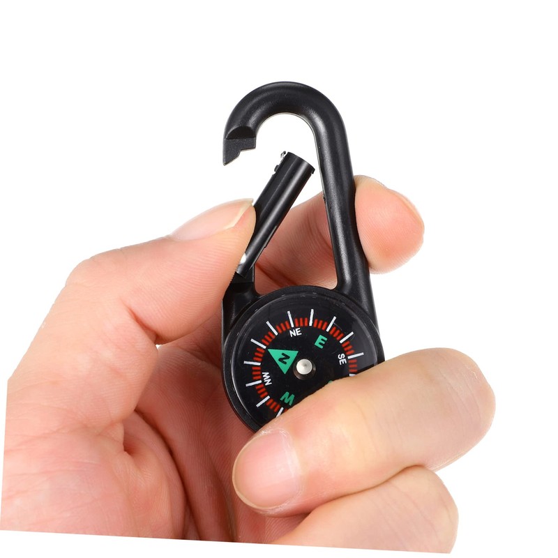 BESPORTBLE Pcs Carabiner Compass Keychains Lightweight Outdoor Navigation Tools for