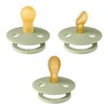 Bibs Natural Dummy Pacifier - Try It 3 Pack Anatomical,