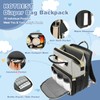 HOTBEST Unisex Baby Diaper Bag Backpack, Black & Grey, Large