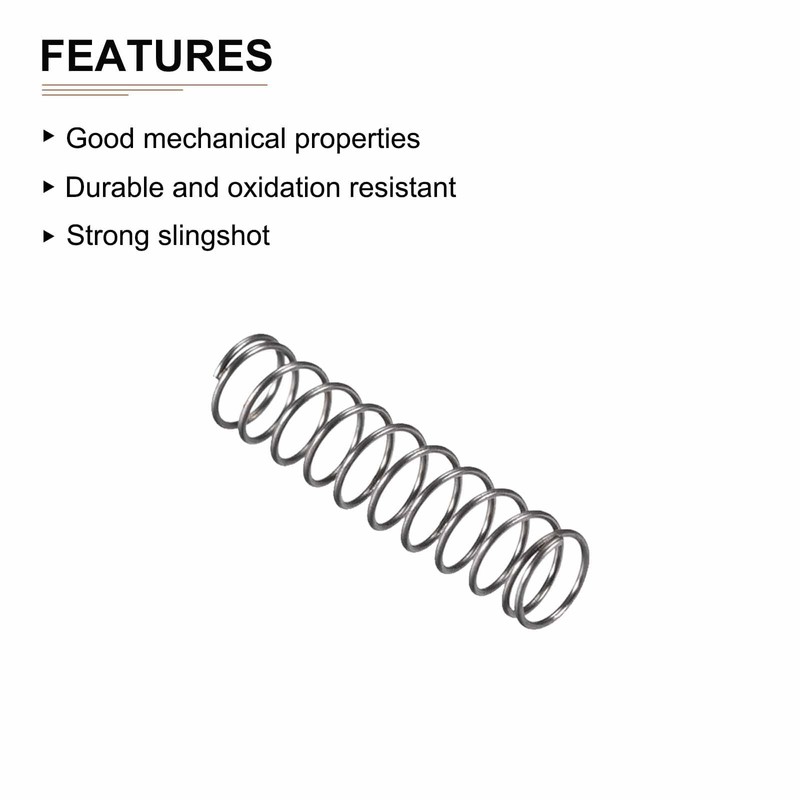 DTGN 0.5x6x25mm(DxODxL) Compression Spring - 10Pack - Good for Machinery