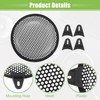 X AUTOHAUX Universal 6" Car Speaker Grills Cover Mesh Round