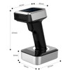 2D Bluetooth Barcode Scanner with Screen Display with Charging Base,3