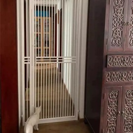 고양이 방묘문 180cm 높이 출입문 펫도어 흰색 방묘창 너비 [F. 흰색 240c] Cat Barrier Door 180cm Height Entrance Pet Door White Barrier Window Width [F. White 240c]
