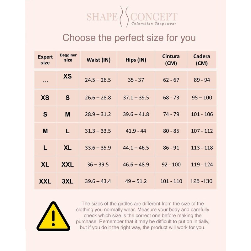 SHAPE CONCEPT 060 068 087 Fajas Colombianas Reductoras y Moldeadoras