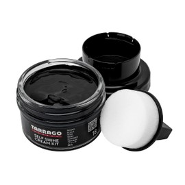 Tarrago Self Shine Shoe Polish with Applicator – Quick Shine Shoe Cream for Leather Boots and Shoes - 1.76 Fl. Oz – Black #18