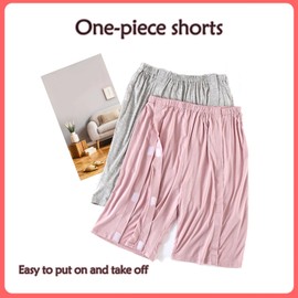 DEEYOTA Nursing Pants with 2 Sides Magic Stickers for Post-Surgery,Bedridden Patient Pants