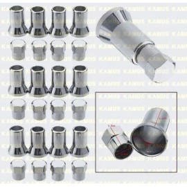 4pz Jgo Tapon Y Casquillo Metalico Cromado P Válvula Llanta                                                                                           