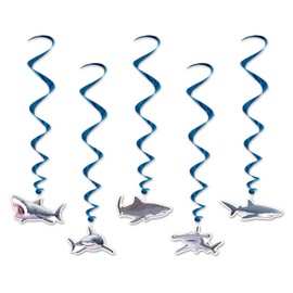 Beistle Shark Whirls, 32-Inch to 3-Feet, Multicolor