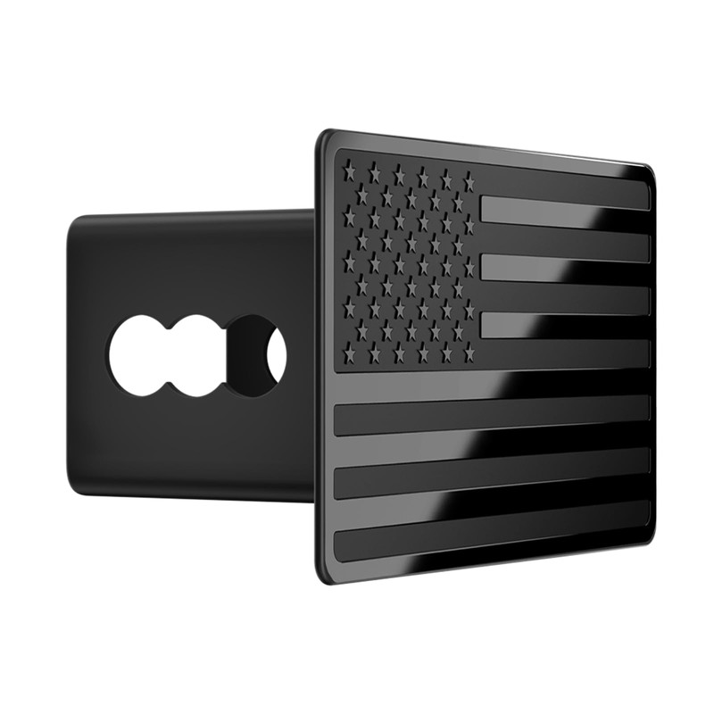 2.5 Inch American Flag Trailer Hitch Cover Plug with 5/8-Inch