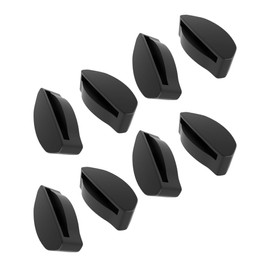 SAUCER Replacement Nose Pieces Pads for Oakley Top Knot 009434 | OX3238 | Side Swept OO9445 | OX8160 | Frogskins Range OO9284 | OO9284A |OO9289 Sunglasses - 2 Pairs Standard Black + Asian Fit Black
