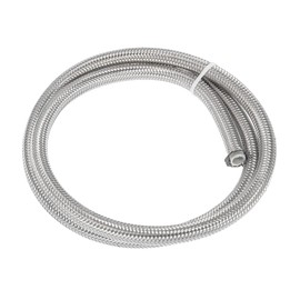 AN6 3/8 Universal Braided PTFE Stainless Steel for E85 Car Oil Fuel Gas Line Hose (1M)