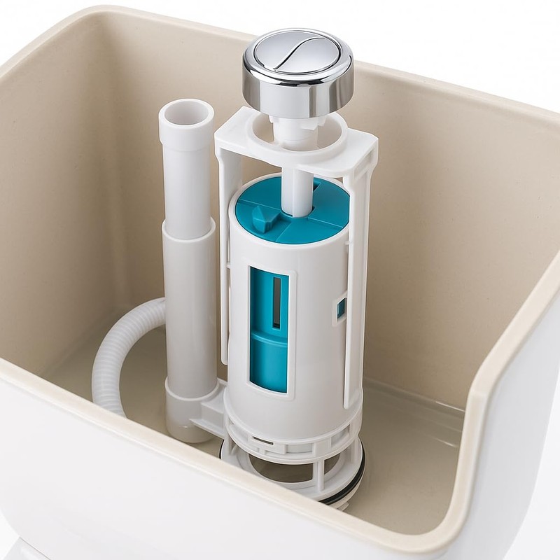 Kudos-Trading Dual Flush Universal Adjustable Cistern Valve Water-Saving, Easy Installation