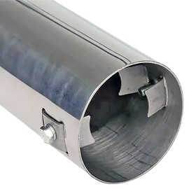 Simply ETC76 Stainless Steel Exhaust Trim, Silver