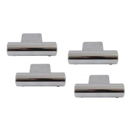 Herrajes Guerrero Pata Para Mueble Sala 15cm Redonda Moderna Paquete De 4