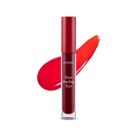 ETUDE Dear Darling Water Gel Lip Tint Lipstick 4.5 g, OR204 Cherry Red