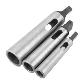 Yosoo 3PCS MT1-MT2 MT-2-MT3 MT3-MT4 Adaptador cónico Morse Reducción del portabrocas Manguito de Mandril Manguito de Cabeza Plana Manguito de Mango cónico para Pieza de fresado de Torno