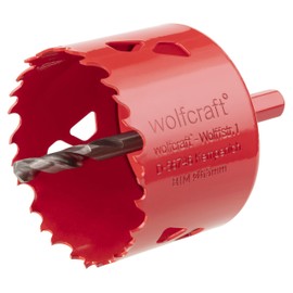 wolfcraft wolfcraft Bi-Metall-Lochs?ge I 5473000 I Fr Trockenbaumaterialien, Holz, Kunststoffe und Metalle, Schnitttiefe 40 mm