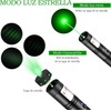 Linterna de luz verde, Carga USB, Adecuado para Acampar, Cazar,