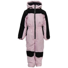 Snow Country Outerwear Girls Youth 1 Piece Insulated Ski Snowsuit Coveralls 7-14 (Large (14/16, Pastel Pink/Black)