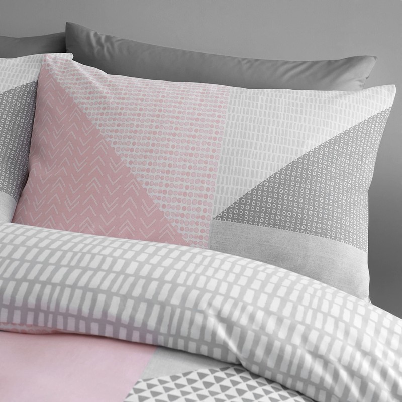 Catherine Lansfield Bedding Larsson Geo Single Duvet Cover Set with