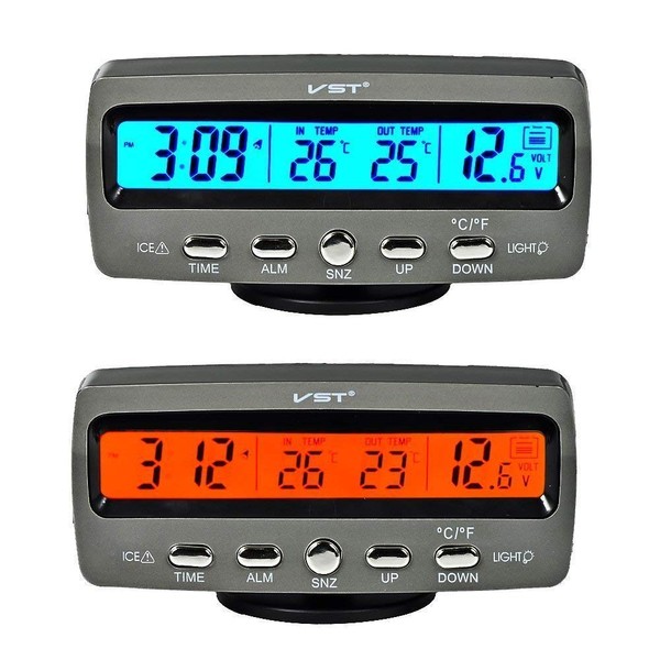 Riloer 4 In 1 LED Digital Display Vehicle Car Kit