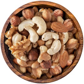 Bremer Gewürzhandel Nussmischung, natur, Nuss-Mix aus Cashewkernen, Walnüssen, Erdnüssen, Mandeln & Haselnüssen, ungesalzen, ohne Zuckerzusatz, 200g