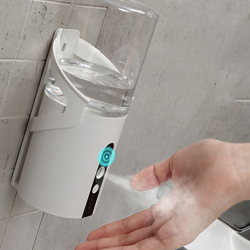 Hand Wash Automatic Sprayer White Touchless Intelligent Induction Alcohol Dispenser
