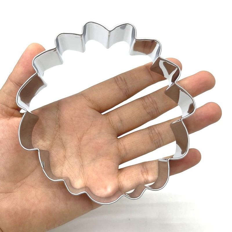 LILIAO 4.2" Lion Face Cookie Cutter Sandwich Cutters, Stainless Steel