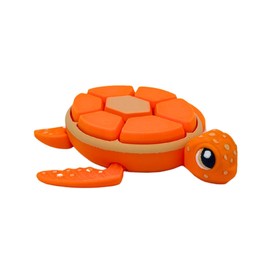 Orange Fruit Turtle Fidget Clicker, Mechanical Keyboard Clicker Shell, Sensory & Anxiety Stress Relief, and Cute Designs