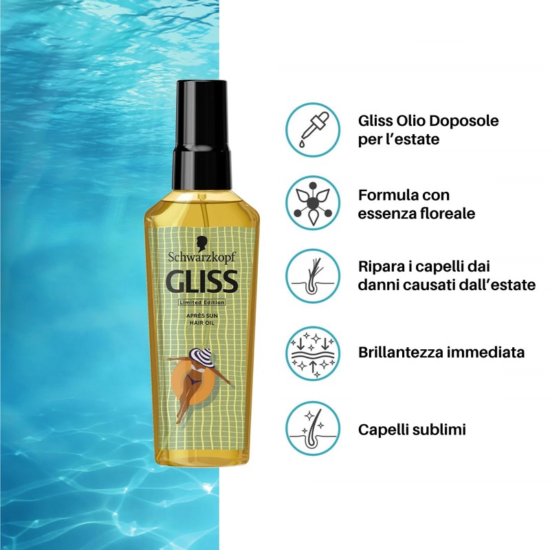 Gliss Schwarzkopf Summer Repair Oil for Stressed Hair from Summer,