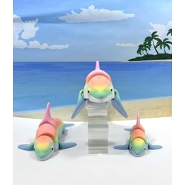 3pcs 3D Printed Orca, Articulated Orca Whale, Fun Home Decor, Executive Desk Decor, Killer Whale Fidget Toy for ADHD/Autism AO001-SET-RE