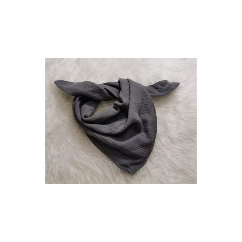 XXL Muslin Scarf for Men and Women (Grey)