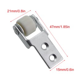 Guifeng 4PCS 15mm Nylon Diameter Wheel Sliding Door Track Guide Wheel Roller for Furniture Castor Pulley