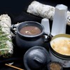 Reusable 4 Inch Cast Iron Cauldron Candle with Lid and