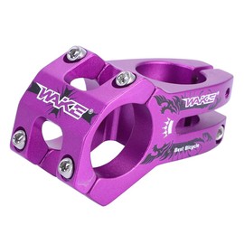 31.8mm MTB Stem, Aluminum Alloy Handlebar Stem Riser for Mountain Road Bike, Purple Bicycle Stem Short BMX Stem