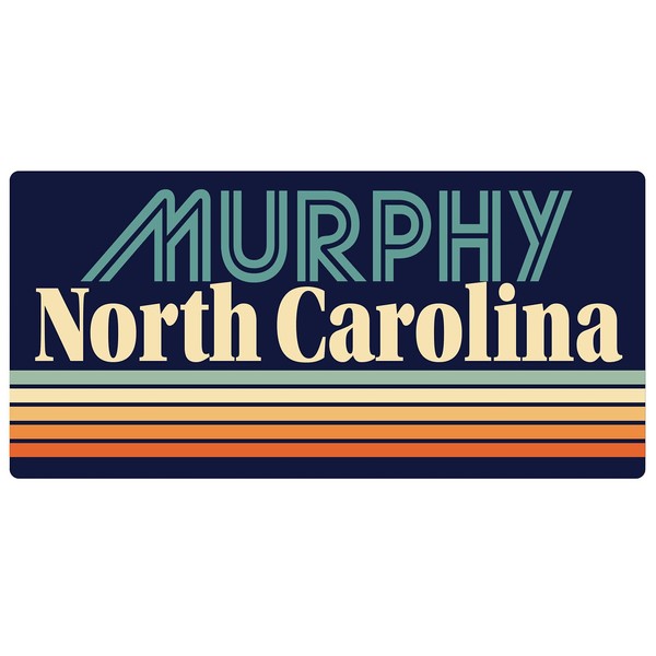 Murphy North Carolina 5 x 2.5-Inch Fridge Magnet Retro Design