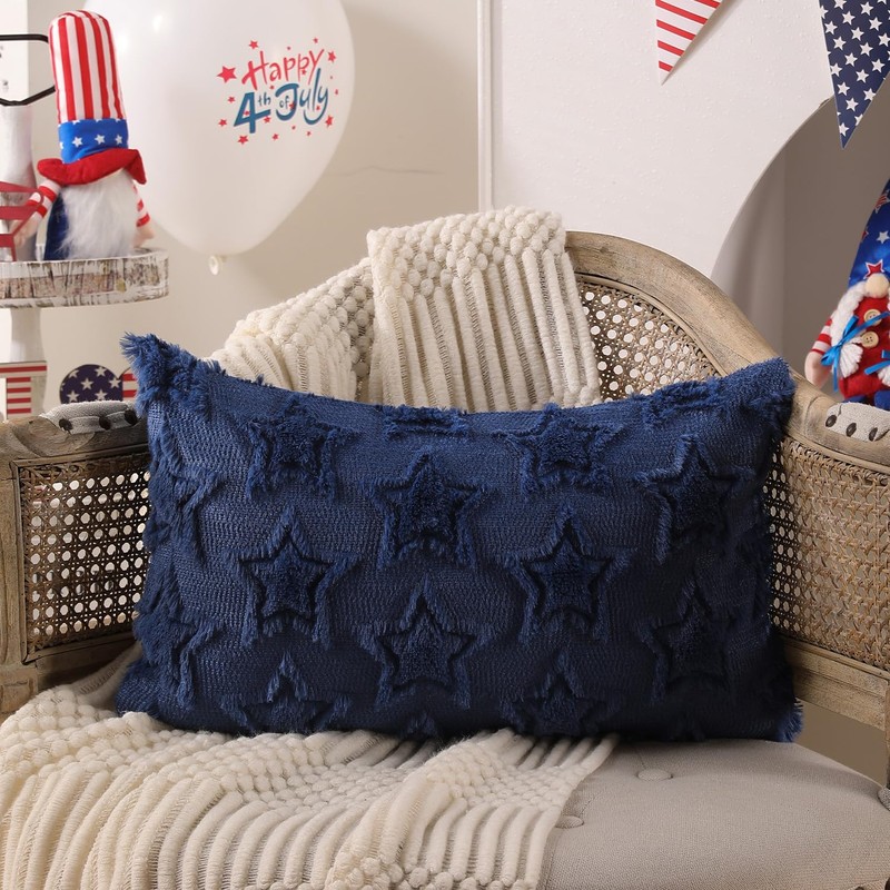 DFXSZ 4th of July Pillow Covers 12x20 inch 4th of