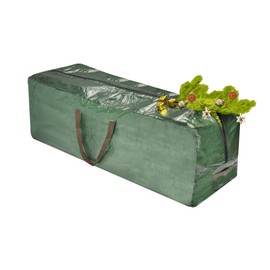 ADEPTNA Heavy duty Christmas Tree Storage Bag - Suitable Xmas Tree Up to 7ft -Double Stitched Zip Carry Handles (GREEN)