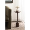 Kate and Laurel Nisha Modern Mango Wood Round Drink Table,