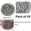 Stainless Steel Scourer,Cleaning Scrub Sponges, Heavy Duty Dishwashing Scouring Pad
