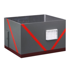 blistering Mist Model High School, Fleet Graphic Garage 1/24 Scale Plastic Model